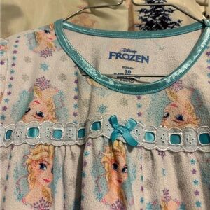 Disneys Frozen Themed Nightgown with Elsa Print